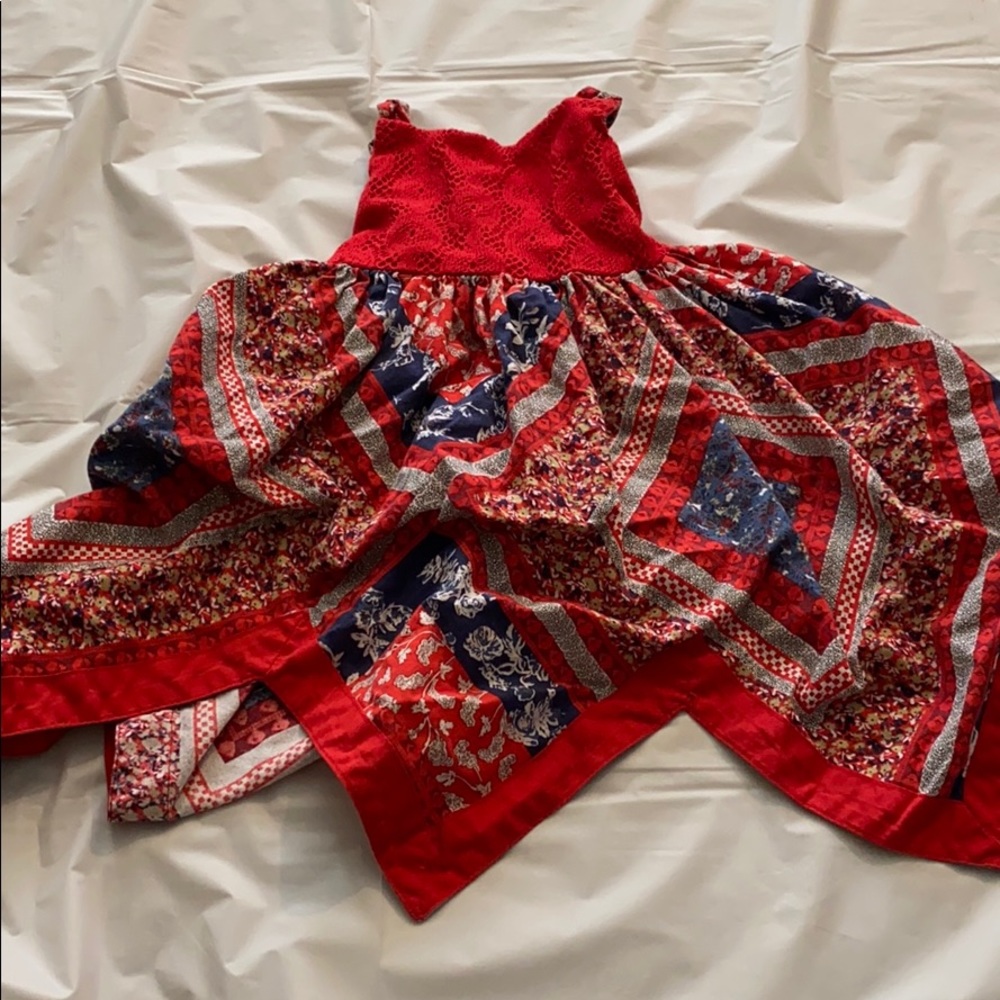 Red, white & blue dress